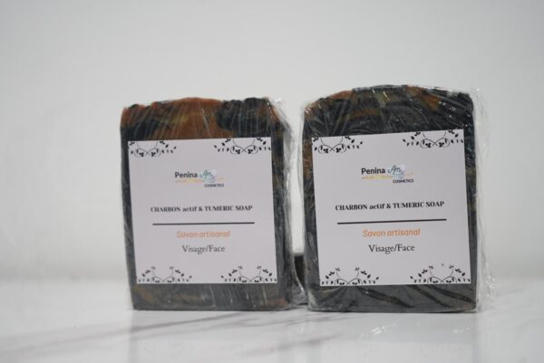SAVON AUX CHARBON ACTIF & TURMERIC (VISAGE) – Image 4