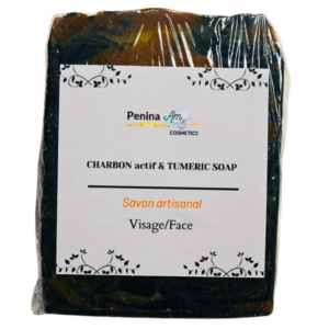 SAVON AUX CHARBON ACTIF & TURMERIC (VISAGE)