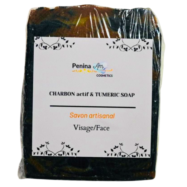 SAVON AUX CHARBON ACTIF & TURMERIC (VISAGE)