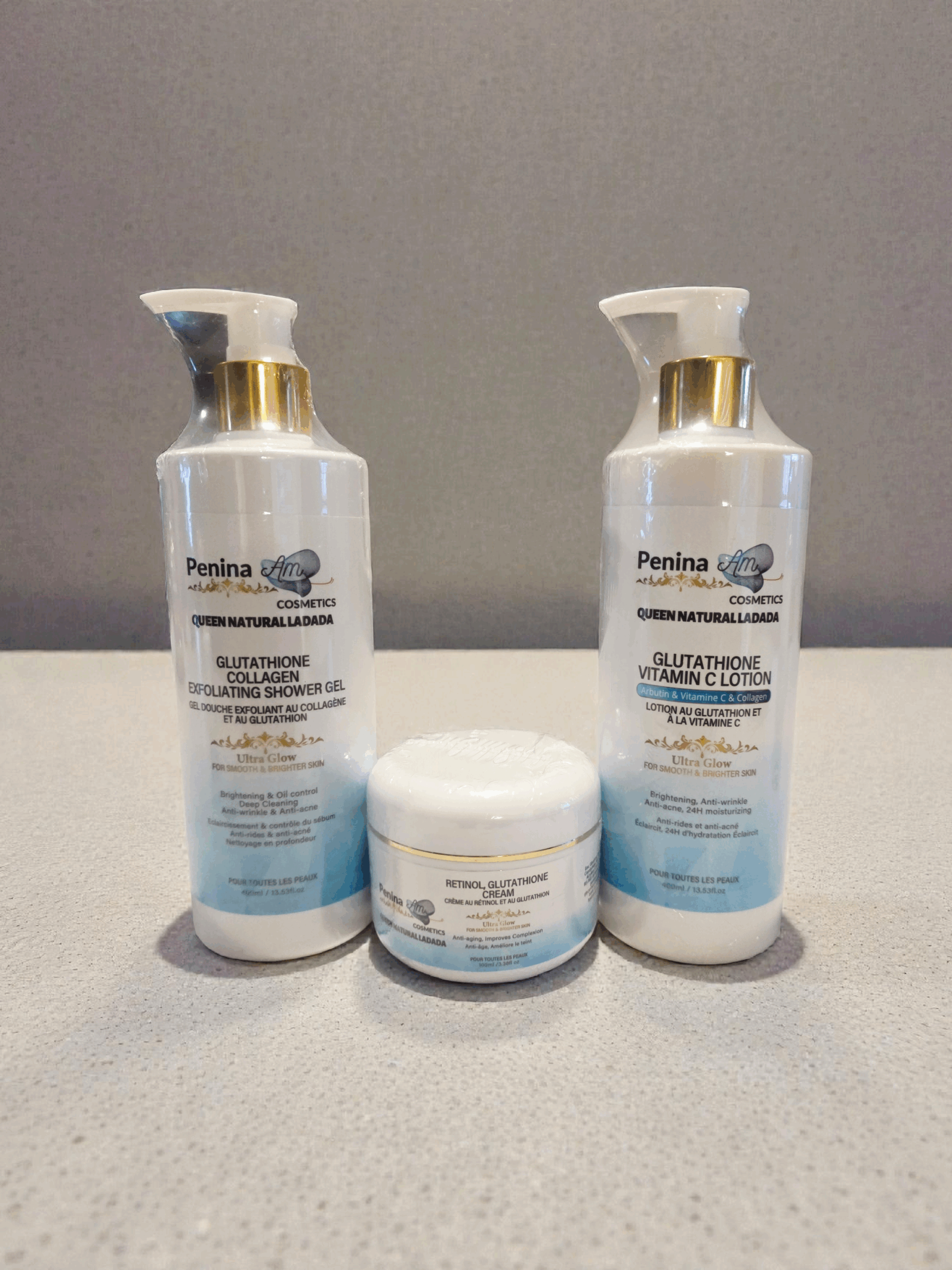 Set of 3: creme visage, lotion. Gel – Image 2